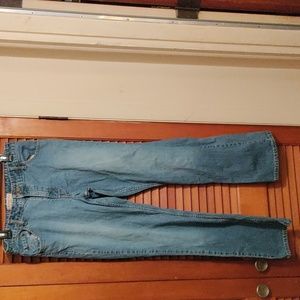 Levi Strauss woman size 12 stretch mid-rise bootcut jeans